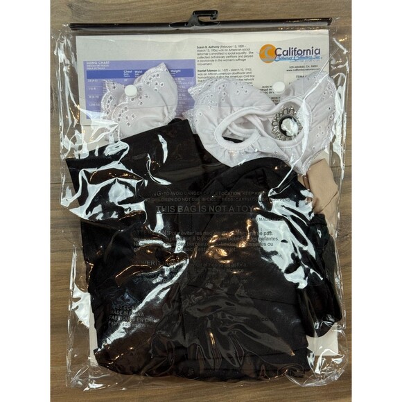 California Costume Susan B Anthony Harriet Tubman Dress Child Medium 8-10 NEW! - Picture 4 of 6